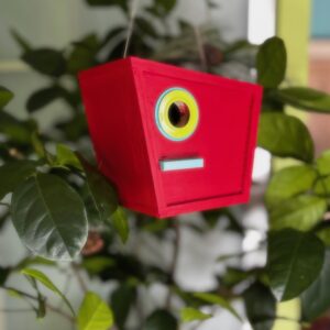 bird shelter scarlet red